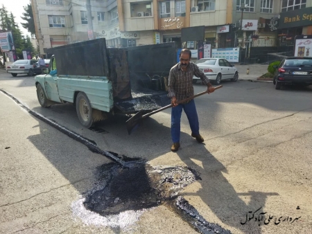آغاز عملیات لکه گیری مسیر حفاری های فیبر نوری سطح شهر