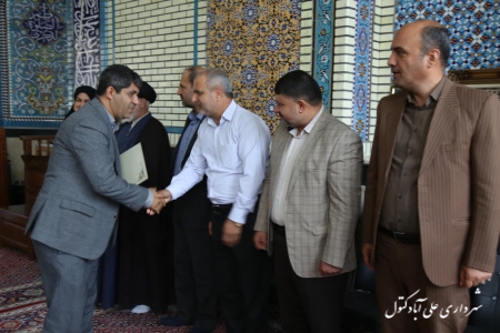 تقدیر  از کارمند نمونه شهرداری علی آباد کتول