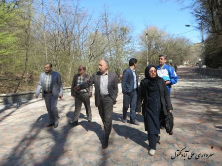 بازديد بازرس ستاد تسهيلات نوروزی استانداری گلستان از پارک جنگلی کبودوال