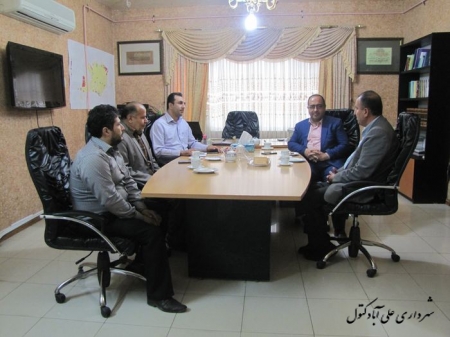 دیدار فرماندار باسرپرست شهرداری علی آباد کتول
