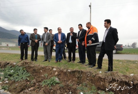 بازدید فرماندار و شهردار به همراه مسئولین اجرایی ازتعریض راه بیمارستان بقیه الله الاعظم (عجل ا.. تعالی فرجه الشریف )