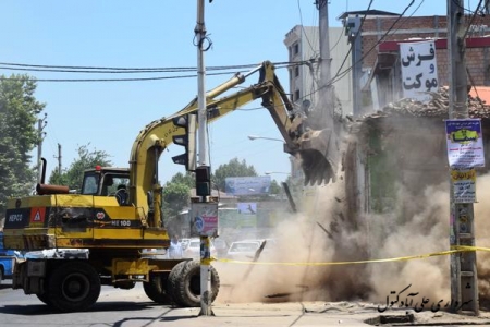 تعریض یک واحد تجاری در چهار راه بازار علی آبادکتول