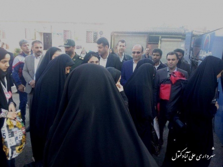 آیین بدرقه 90 دانش آموز مدارس متوسطه شهرستان